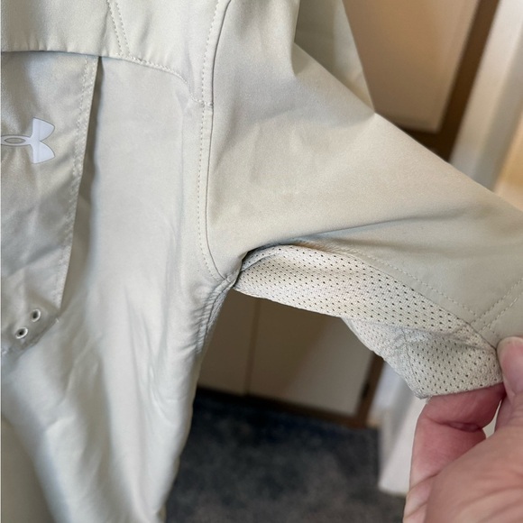Under Armour Casual Button Down Shirt - Light Tan - Picture 9 of 10